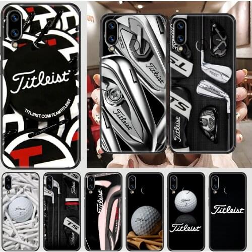 Luxury golf equipment brand Phone case For Huawei Honor 6 7 8 9 10 10i 20 A C X Lite Pro Play black painting coque pretty