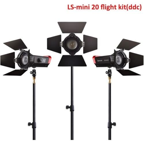 CRI 97+ LS Mini20 flight kit ddc fresnel cob led light photography led light film led light with light stand