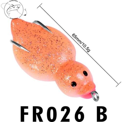 Wobblers Waterproof Bionic Bait 3D Eyes 6Colors 10.5G/6.5cm Little Duck Shape Plastic Soft Bait With Sharp Double Hide Hook