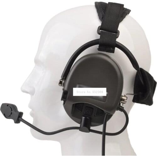 Z039 Military Headphone Tactical Communication Noise Reduction Headset For Paintball Airsoft Outdoor CS Wargame Hunting Shooting
