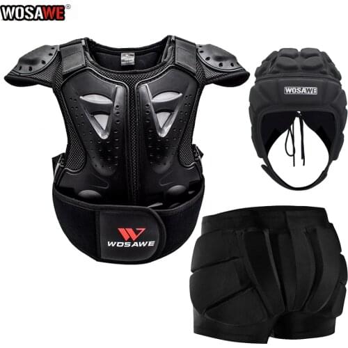 WOSAWE Kids Body Chest Spine Protector Hip Pad Protective Gear 4-16 year Child Motorcycle Protective Guard Ski Snowboard Jackets