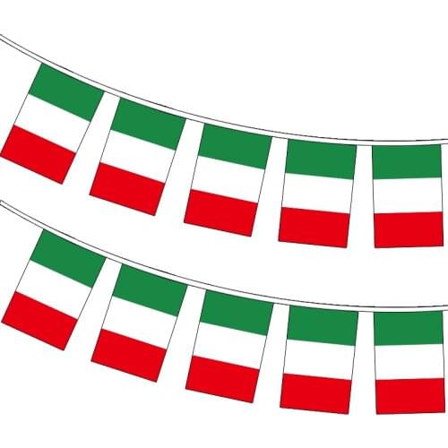 Xvggdg 20pcs/set italy bunting flags Pennant String Banner Buntings Festival Party Holiday