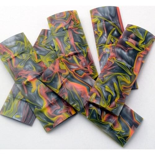 1 Pair Colorful Acrylic Anti-slip Handle Patches Material DIY Custom Hand Grips scales slabs blanks Material For 1911 model