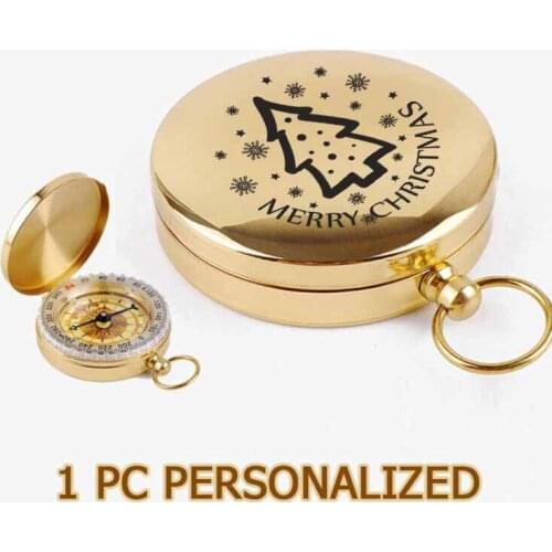 1pc Cusotmized Engrave Compass For Husband Dropshipping Personalized Christmas Gifts Navigator Functional Compass 2021 ZNZ027
