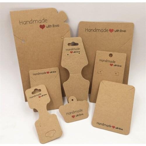 100Pcs/Lot All Kinds Popular Hot New Ear Necklace Card Jewelry Card Boutique Exhibition Accessories Exquisite Jewelry Display