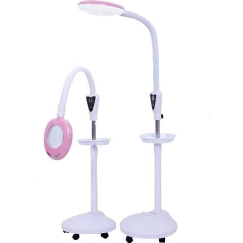 16X Professional LED Lamp Magnifying Glass Cold Operation Floor Shadowless Lamp Magnifier for Beauty Salon 220V