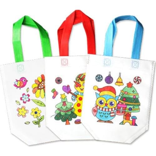 Montessori Developing Educational Drawing Toys for Children Puzzle Cartoon Graffiti Bag DIY Paint Materials Kids Arts and Crafts
