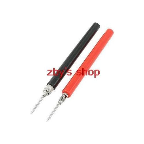 13cm Long Multimeters Probe Testing Test Lead Cable Black Red 2 Pcs