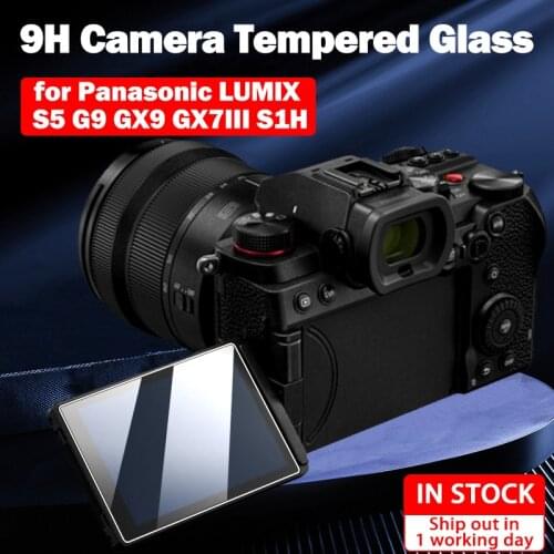 2PCS DC-S5 Camera Glass Hardness Tempered Glass Ultra Thin Screen Protector for Panasonic S5 DC-G9 DC-GX9 GX7III DC-S1H Camera