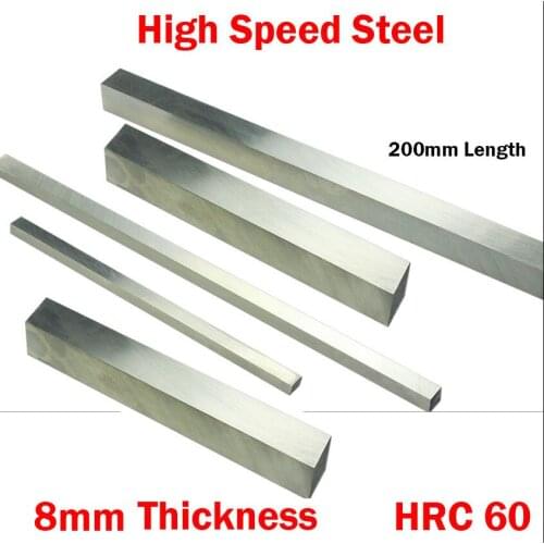 200*50*8mm 200x50x8 200*60*8 200x60x8 8mm Thickness HRC60 HSS Rectangle Metalwork Boring Bar Fly Cutter Cutting Lathe Tool Bit