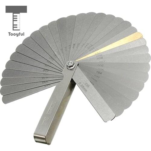 32 Blade Stainless Steel Feeler Gauge Set Metric for Guitar Measuring Tool