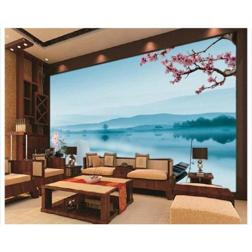 3D wallpaper custom mural 2015 plum blossom incense landscape sitting room background wall non-woven wall paper home decoration