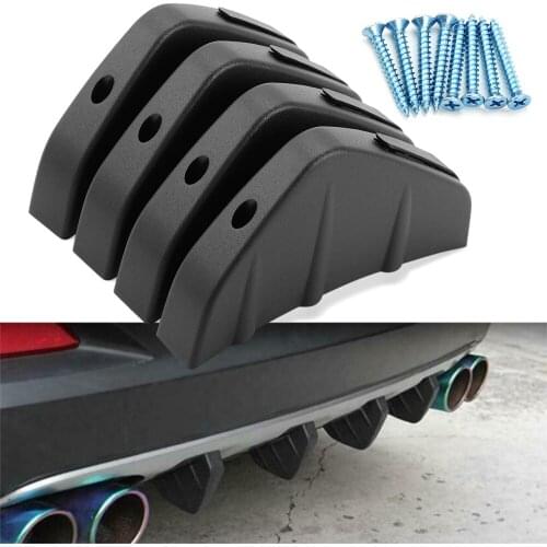 4pc Universal Car rear bumper cast shark spoiler for Mazda 2 5 8 Mazda 3 Axela Mazda 6 Atenza CX-3 CX-4 CX-5 CX5 CX-7