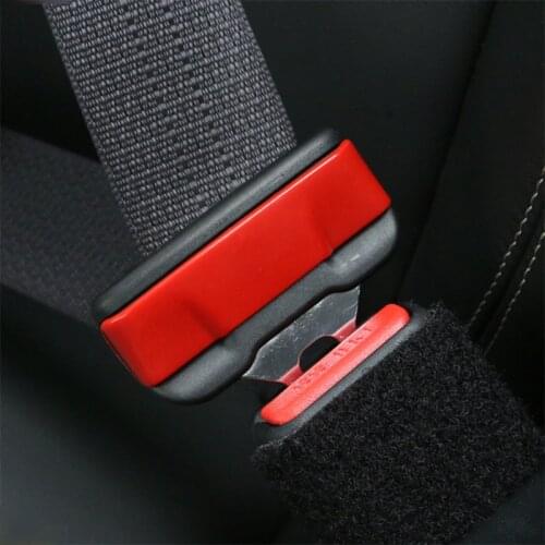 Car Seat Belt Modification Cover Sticker Safety Belt Buckle Decorative Shell Auto Interior Accessories for 15-20 Ford Mustang