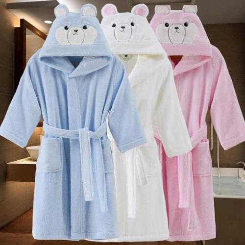 Autumn Winter Children Bathrobe Prince Princess Nightgown baby girls Robe kids Long Sleepwear Bathrobe children Bath Robe