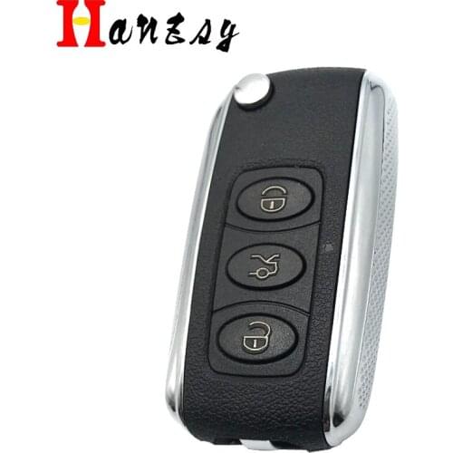 3 Button Smart Key shell For Bentley Replacement Car Remote Key Fob Auto key Case Cover NO blade