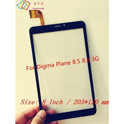 Black touch screen 8 inch for Digma Plane 8.1 8.2 8.3 8.4 8.5 8.6 3G Capacitive touch screen panel repair