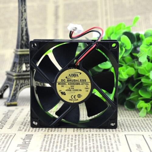 FOR Original ADDA Taiwan Xiexi 8025 DC24V 0.10A Super-silent Heat Dissipating cooling Fan AD0824MS-A71GL