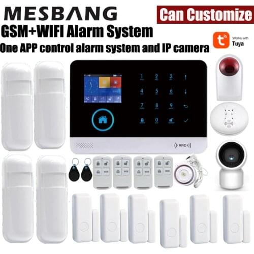Home Wifi GSM Alarm Security System Wireless Burglar Safe Kits 433MHz Detector Sensors RFID APP Control Russia Spanish French