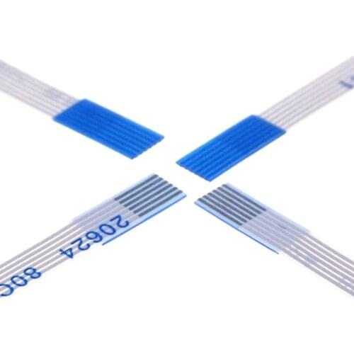 1000pcs FFC / FPC Flexible Flat Cable 0.5 mm pitch 6 pin 200mm length reverse ends different direction