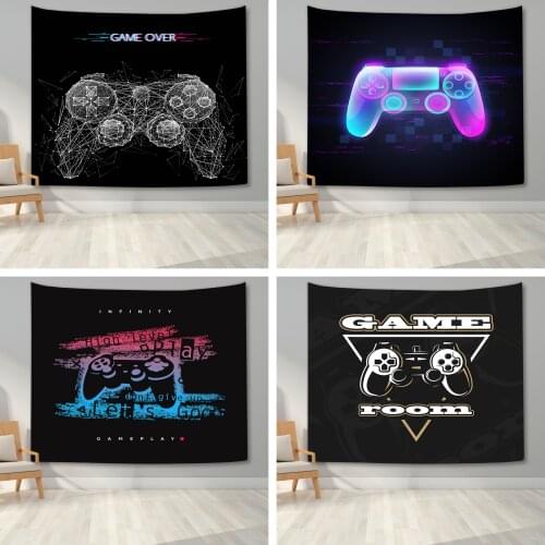 Gamer Tapestry Wall Hanging Bedroom Game Control Tapestry Wall Art Blanket for Bedroom Dorm Teen Boys Game Room Decor