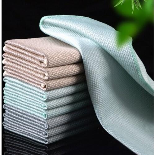 Kitchen Microfiber Towel Clean Dishcloth Magic Dish Towel Soft Scouring Pad Kitchen Accessories