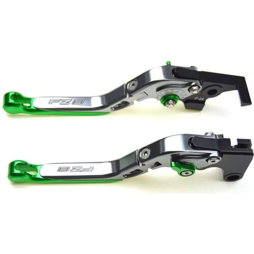 Laser Logo(FZ8) Full Titanium CNC Folding Extendable Motorcycle Brake Clutch Levers For Yamaha FZ8 2011 2012 2013 2014 2015