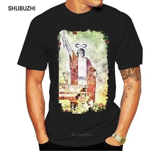 The Magician Tarot Card Large Print Men T Shirt Pagan Wicca Crowley Cool Casual Pride T Shirt Men Unisex Fashion