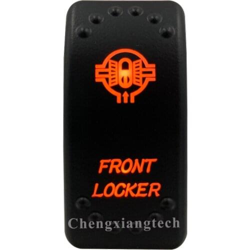 Orange Led Light - Car Boat Caravan Marine Rocker Switch- Laser Eatched- Front Locker - for Carling ARB NARVA 4X4 -Waterproof
