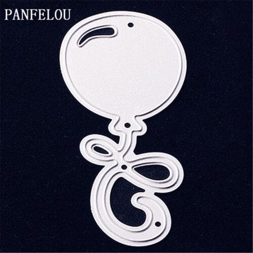 PANFELOU Metal craft Bow balloons paper die cutting dies for Scrapbooking/DIY Easter wedding Halloween cards