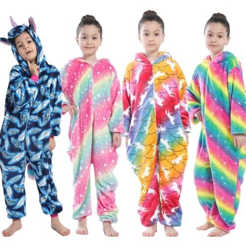 Unicorn Pajamas for Girls Animal Panda Dinosaur Pajamas Funny Cosplay Costume Childrens Sleepwear Baby Homewear Toddler Pajamas