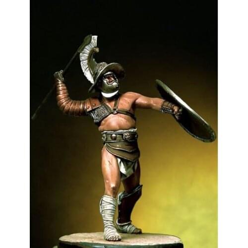 Resin Figure 1/32 ancient warrior stand with shield Model Unassambled Unpainted Figure Building Kit
