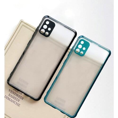 Translucent Matte Case For Samsung Galaxy S21 S20 Plus Note 20 Ultra A71 A72 A51 A20 A30 A31 A32 A52 A21 A20 S Anti-Shock Cover