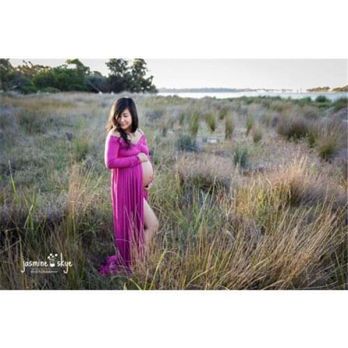 Maternity Photography Props Cotton Sweet Heart Pregnancy Clothes Maternity Dresses For pregnant Photo Shoot Clothing