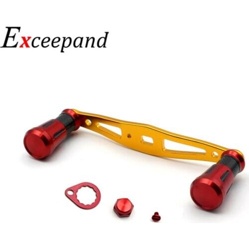 Exceepand 110mm Metal Baitcasting Fishing Reel Handle Aluminium Alloy Knob for Abu Garcia Daiwa Reel Bait Caster Fishing Tool