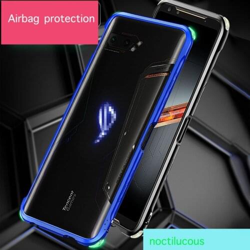 Luminous For ASUS ROG 3 ROG3 Phone 3 Cover Air Cushion Shockproof metal frame Case For ASUS ROGPhone3 Protective Phone Cases