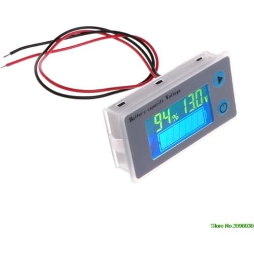 10-100V Universal Battery Capacity Voltmeter Tester LCD Car Lead-acid Indicator