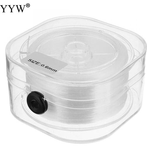 YYW DIY Crystal Beading Stretch Elastic Thread Cord with Box Transparent Clear Round Beaded Wire/Cord/String Jewelry Making