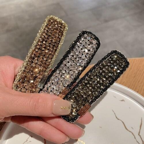 2021 Women New Hair Accessories Lady Fashion Rhinestone Head Tail Clip