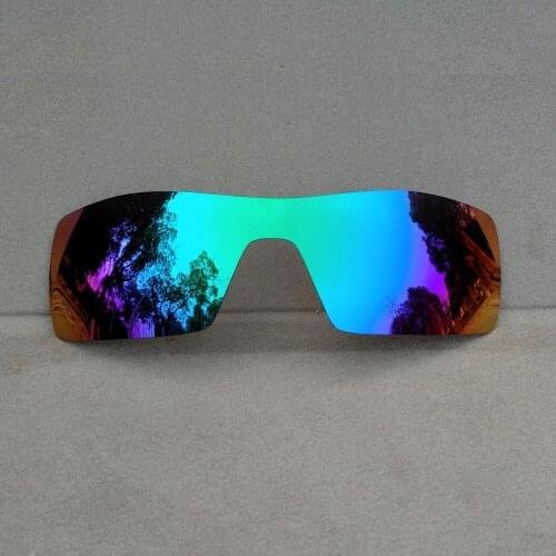 Green Mirrored Replacement Lenses for Oil Rig Sunglasses Frame 100% UVA & UVB Anti-Reflective