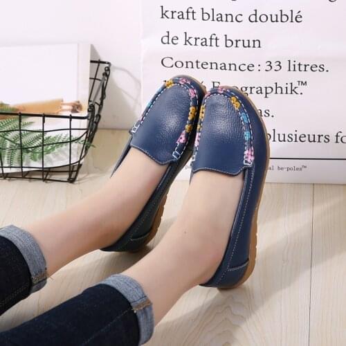 Autumn summer Women Flats Oxford Shoes Ballerina Flats Shoes classic Women Genuine Leather Shoes Comfortable Loafers Multicolor