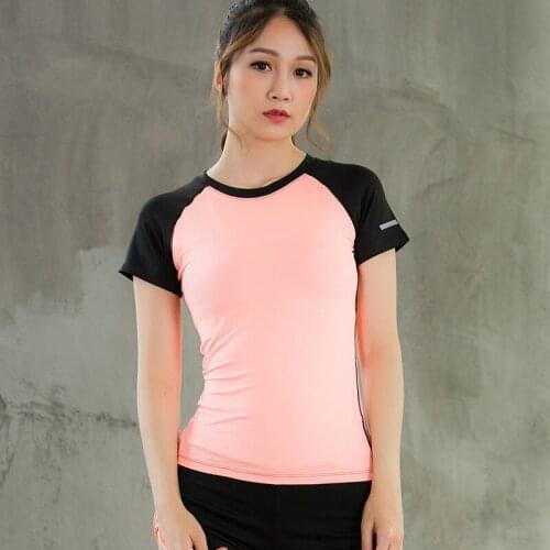 Womens Seamless Short Sleeve Quick Drying Gym T-shirt Slim Fit Running Fitness T-shirts Workout Top For Women Gym Sport Cycling