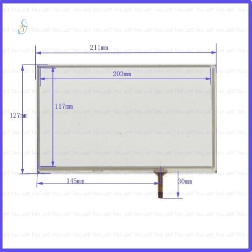 ZhiYuSun 211mm*127 mm HLD-TP-2926 9inch 4lines Touch Screen glass resistive USB touch panel 211*127 this is compatible