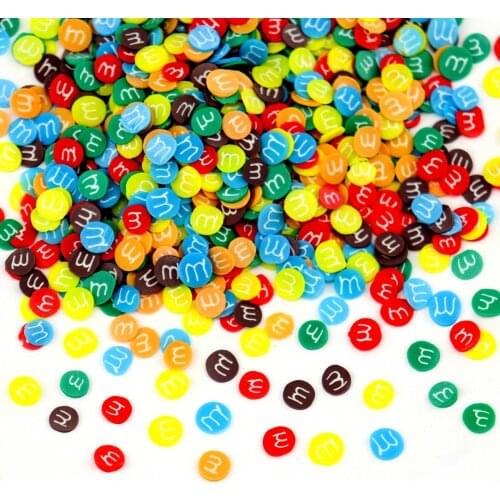 10g Rainbow M Slices Additives For Slime Fluffy Filler Polymer Clay Diy Sprinkles For Slime Supplies Accessories Decoration Toy