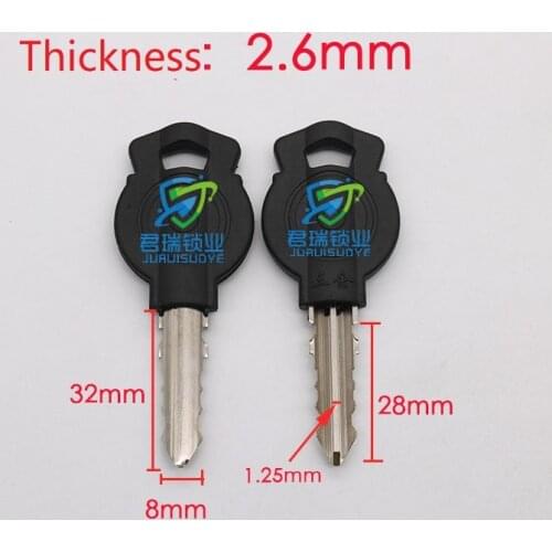 10pcs x Tooth Opened key embryo House Key Blade Replacement Length 32mm JF025