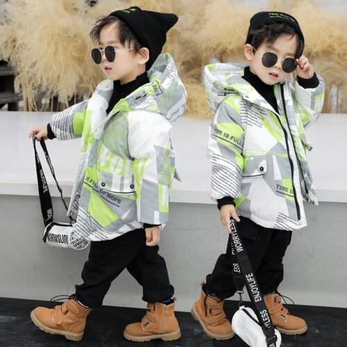 2021 Autumn Winter Baby Boys Jacket Jacket For Boys Children Jacket Kids Hooded Warm Outerwear Coat For Girls Clothes 3 4 5 6Yrs