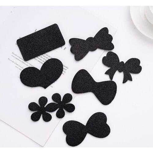 300pcs/lot Posting Magic Stickers Rectangle Hearts Bow-tie Plum Blossom Bang Stick Hair Styling Tools Hair Accessories HA1136