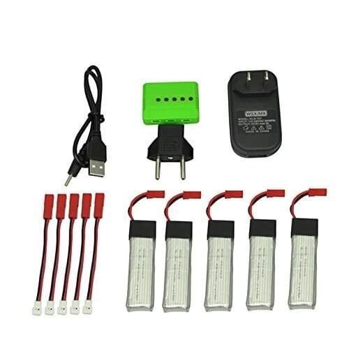 5Pcs 3.7V 680mah 5 in 1 Battery Charger for UDI U815A U817A U818A WLtoys V929 V939 V949 V959 V969 V979 V989 V999 V222 Syma S032G