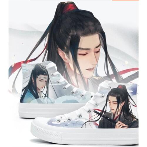 Anime Mo Dao Zu Shi 3D Casual High Flat Canvas Shoes Preppy plimsolls duck shoes Sneakers Anime Cosplay Sports Shoes Boots