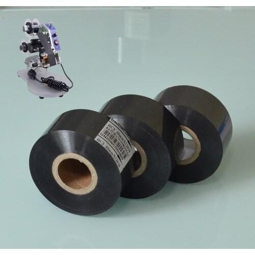 Black Width 35mm length 100m cutting the ribbon for packing bags
